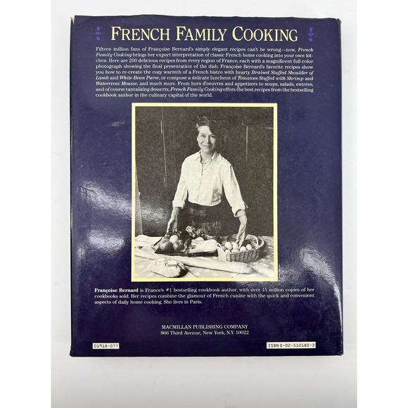 French Family Cooking Francoise Bernard 1986 First Print Hard Cover/Dust Jacket - Picture 2 of 16